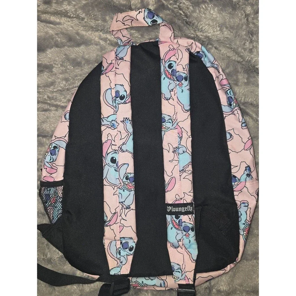 Loungefly Disney Lilo & stitch full size pink backpack bookbag purse bag tote!